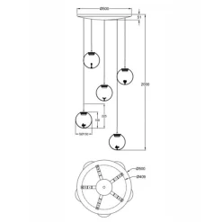 Fabas Luce Ariel LED Pendelleuchte