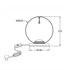 Fabas Luce Ariel LED Tischleuchte