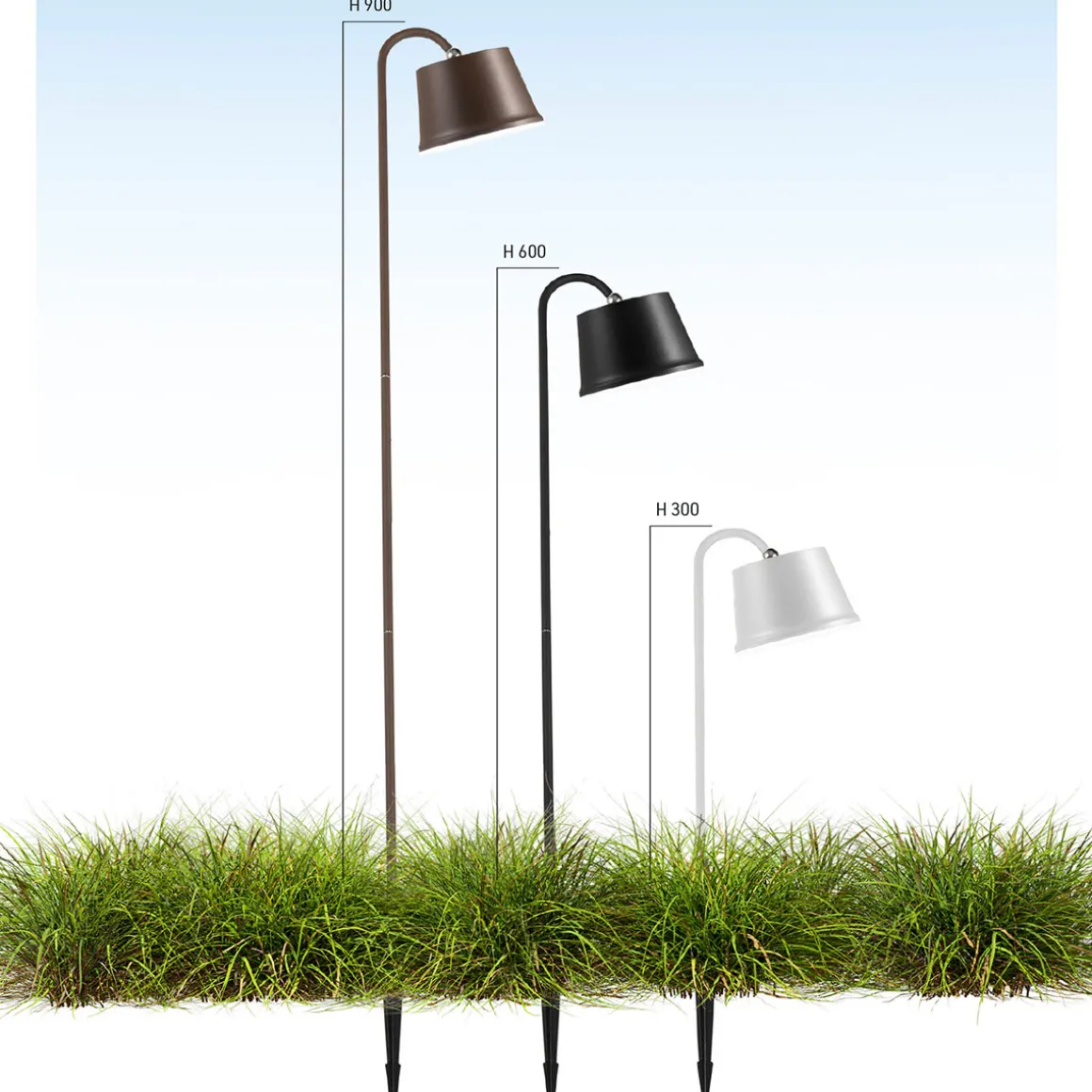 Fabas Luce Armanda LED Akkuleuchten-Set mit Erdspieß