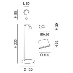Fabas Luce Armanda LED Akkuleuchte