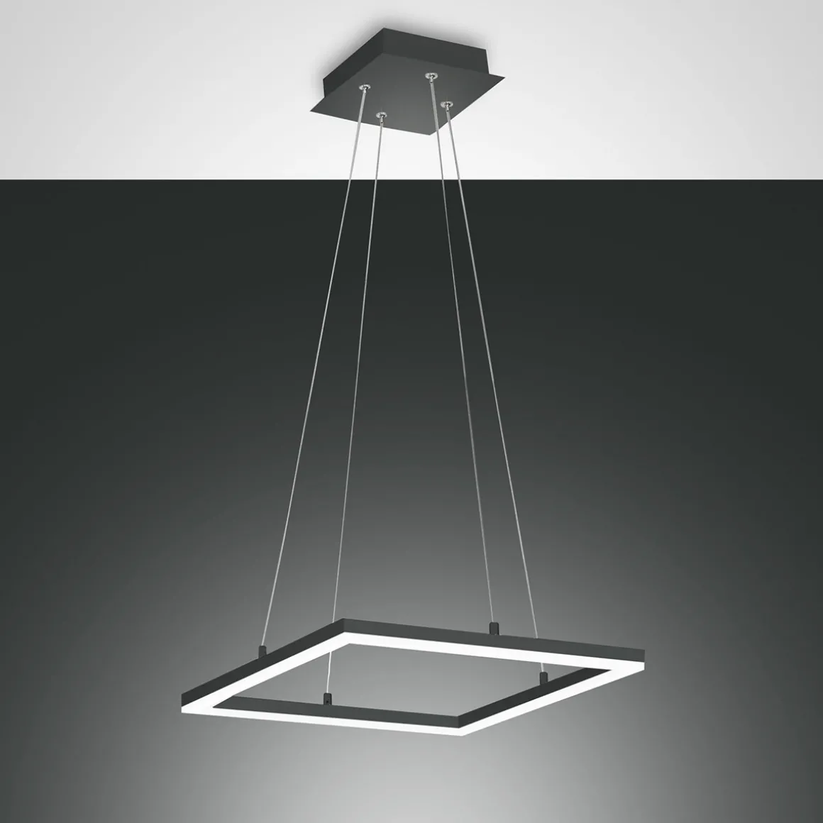 Fabas Luce Bard LED Pendelleuchte, quadratisch