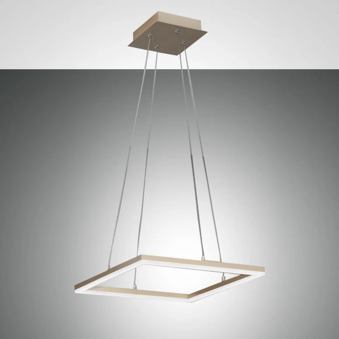 Fabas Luce Bard LED Pendelleuchte, quadratisch