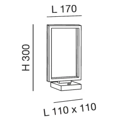 Fabas Luce Bard LED Tischleuchte, Rückläufer