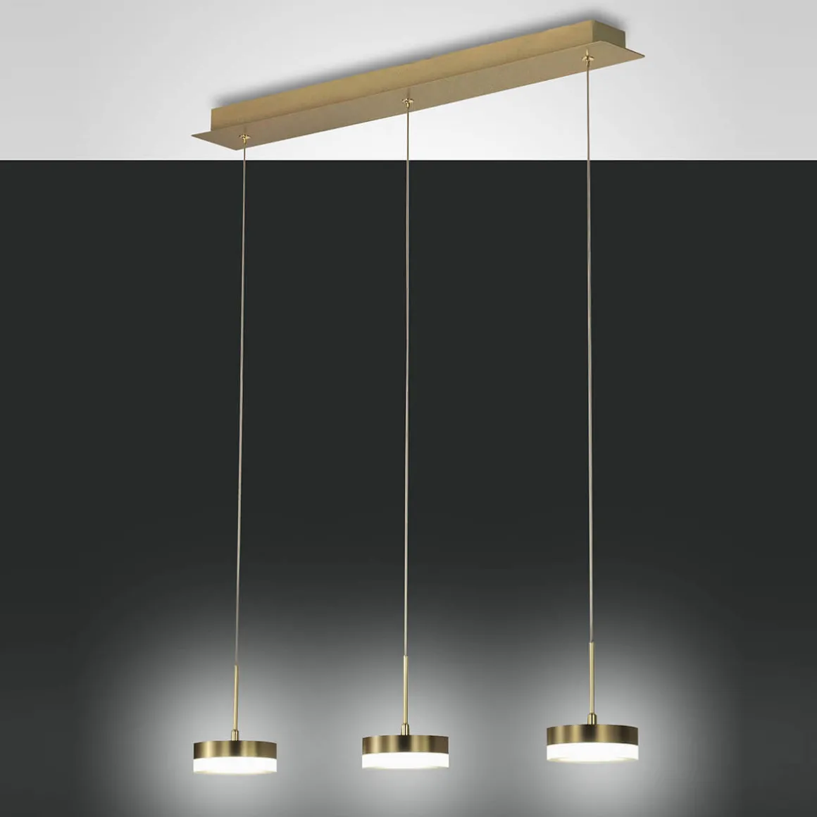Fabas Luce Dunk LED Pendelleuchte, 3-flg.