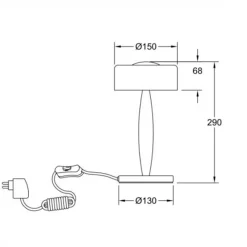Fabas Luce Elea LED Tischleuchte