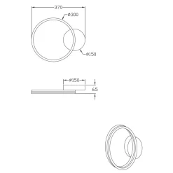 Fabas Luce Giotto 3508-21 LED Wandleuchte