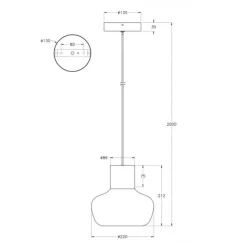 Fabas Luce Kino LED Pendelleuchte