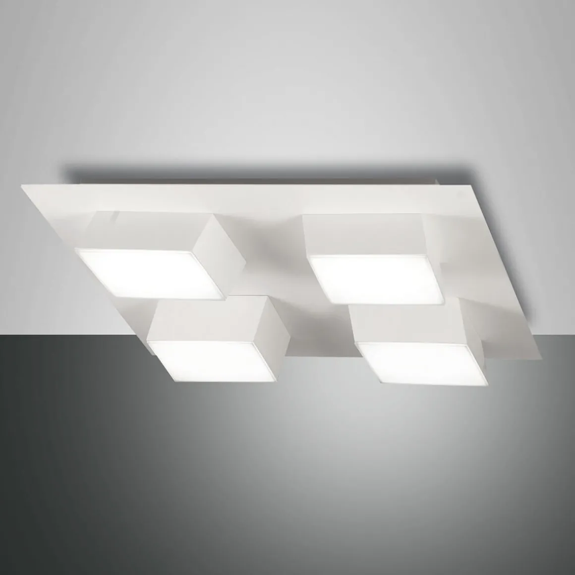 Fabas Luce Lucas LED Deckenleuchte, 4-flg.