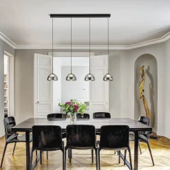 Fabas Luce Lucille LED Pendelleuchte, 4-flg.