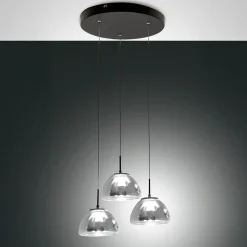 Fabas Luce Lucille LED Pendelleuchte, 3-flg.