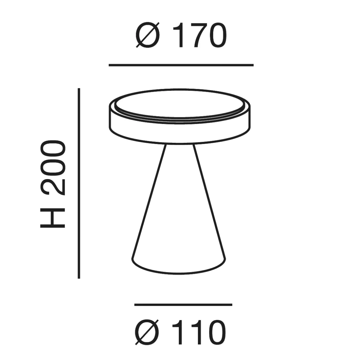 Fabas Luce Neutra 3386-34 LED Tischleuchte