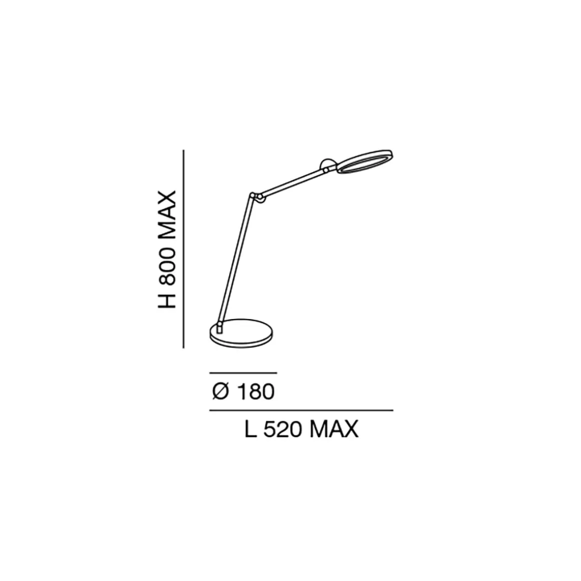 Fabas Luce Regina LED Tischleuchte