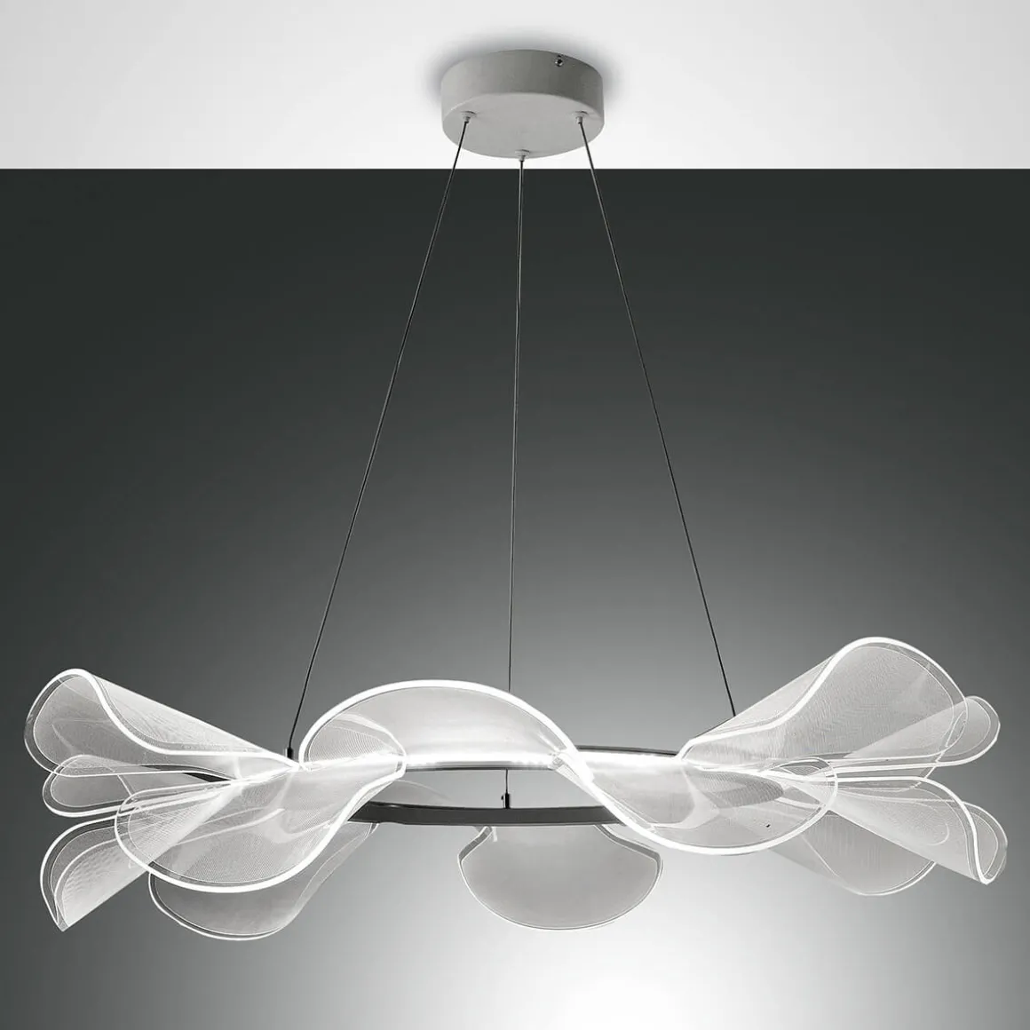 Fabas Luce Sylvie LED Pendelleuchte, rund