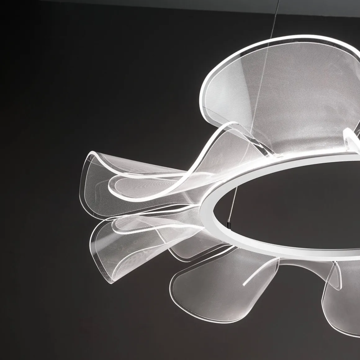 Fabas Luce Sylvie LED Pendelleuchte, rund