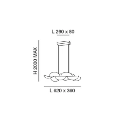 Fabas Luce Sylvie LED Pendelleuchte