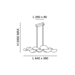 Fabas Luce Sylvie LED Pendelleuchte, Rückläufer