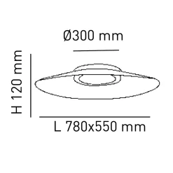 Fabas Luce Vela LED Deckenleuchte