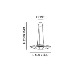 Fabas Luce Vela LED Pendelleuchte