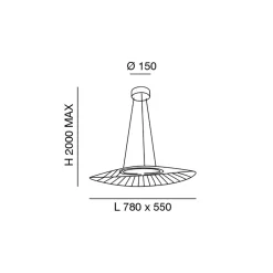 Fabas Luce Vela LED Pendelleuchte