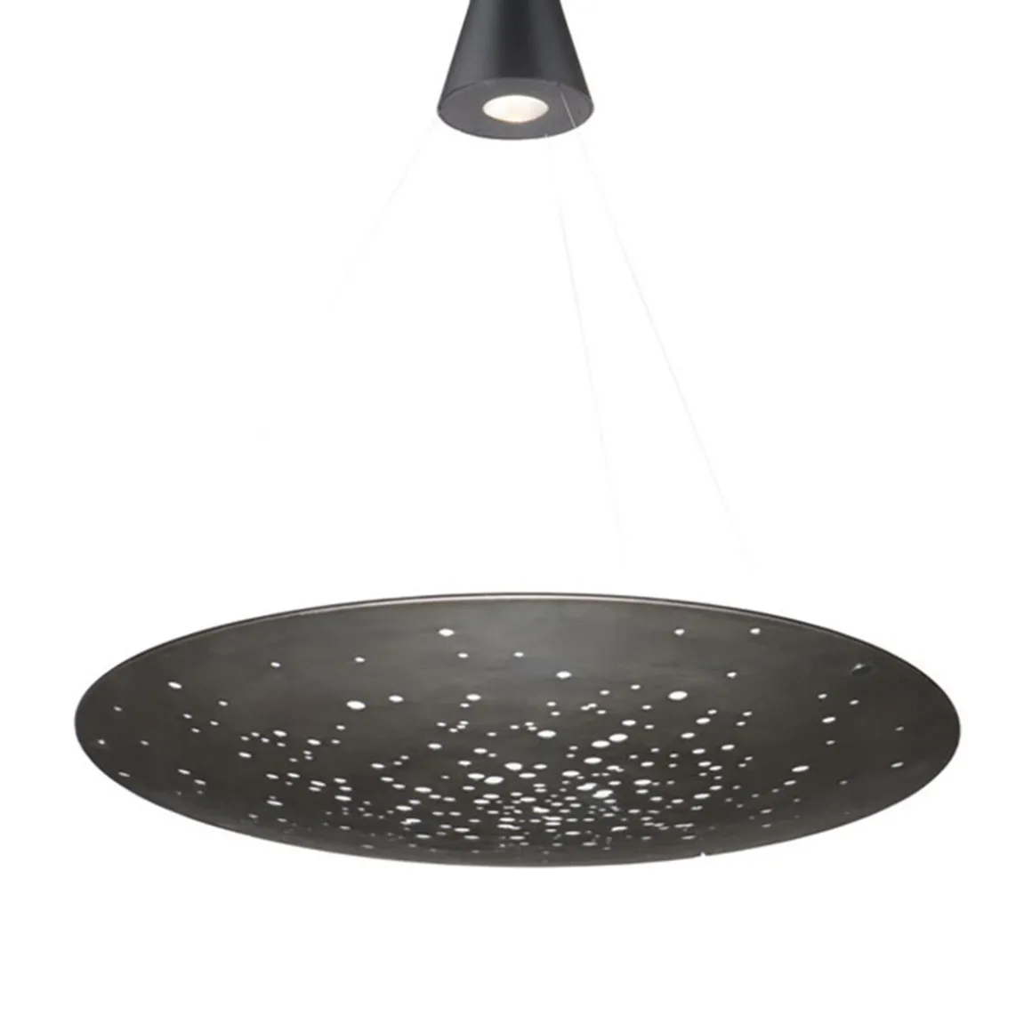 Fabbian Lens Pendelleuchte, 1-flg., Ø: 90 cm