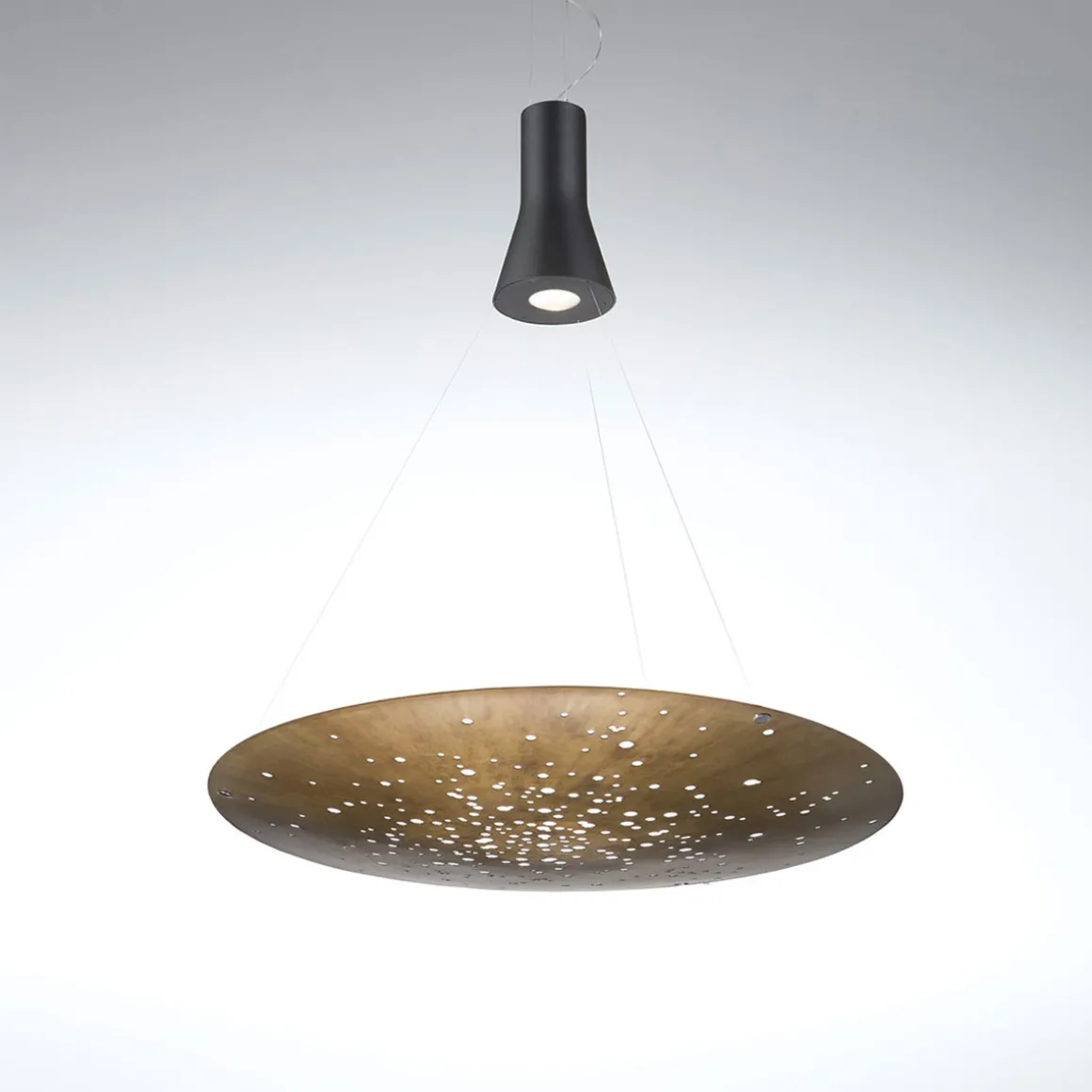 Fabbian Lens Pendelleuchte, 1-flg., Ø: 90 cm