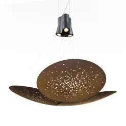 Fabbian Lens Pendelleuchte, 3-flg., Ø: 90 cm