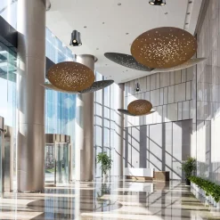 Fabbian Lens Pendelleuchte, 3-flg., Ø: 60 cm