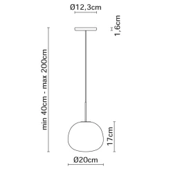 Fabbian Lumi Mochi Pendelleuchte