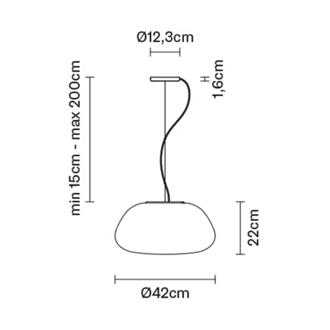 Fabbian Lumi Poga LED Pendelleuchte