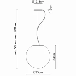 Fabbian Lumi Sfera Pendelleuchte