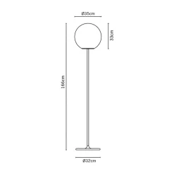 Fabbian Lumi Sfera Stehleuchte