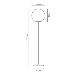 Fabbian Lumi Sfera Stehleuchte