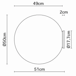 Fabbian Lumi Sfera WandDeckenleuchte