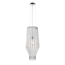 Fabbian Saya Pendelleuchte, transparent, Ø: 31 cm