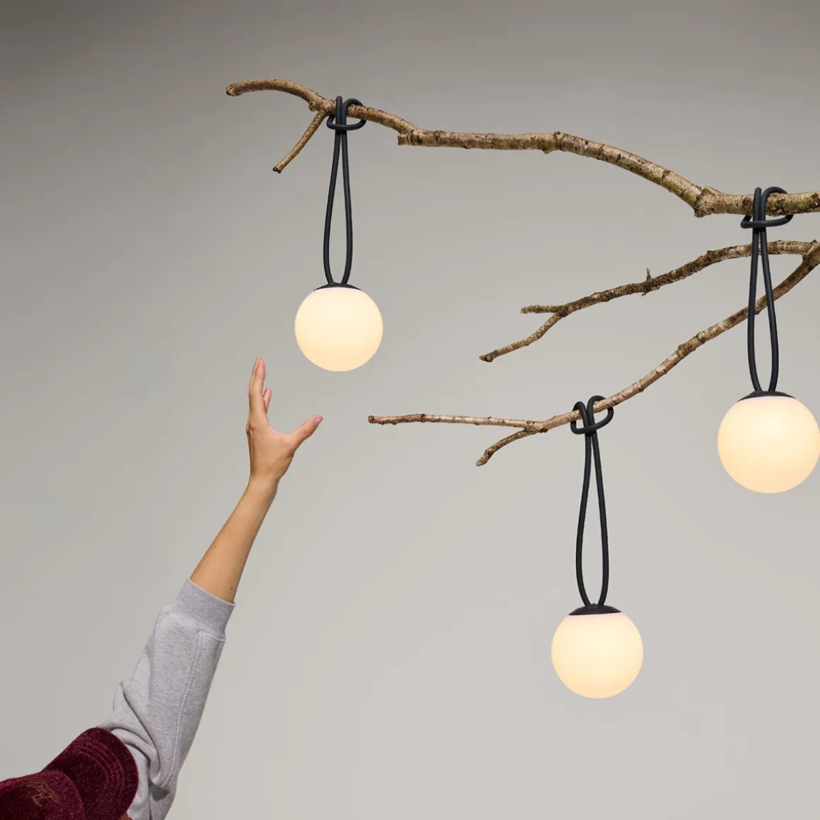 Fatboy Bolleke Mini LED Akku-Pendelleuchte, 3er-Set