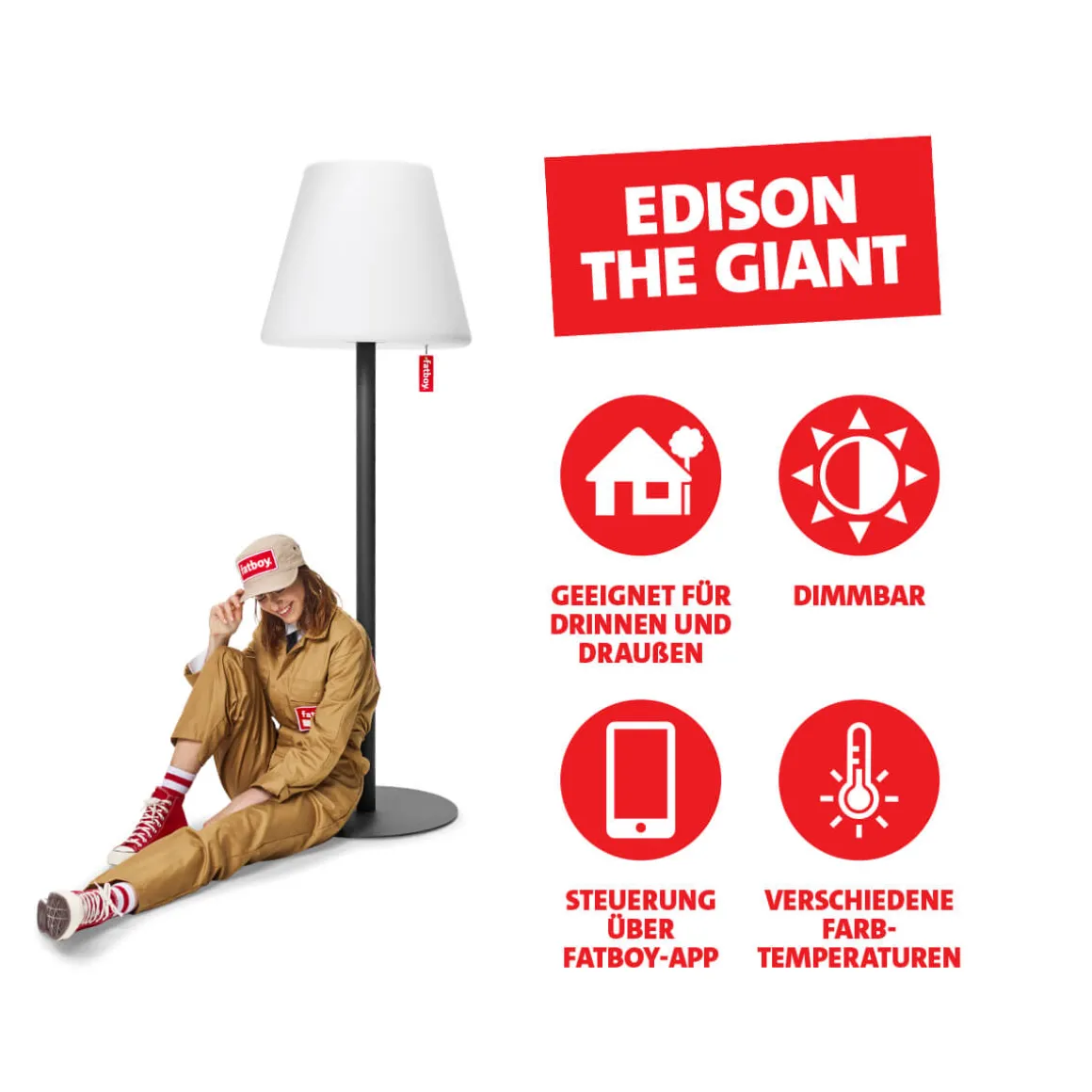 Fatboy Edison the Giant LED Stehleuchte