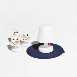 Fatboy Edison the Mini LED Akkuleuchte, 3er-Set, mit X-mas Mini Cappie Set Snowmen