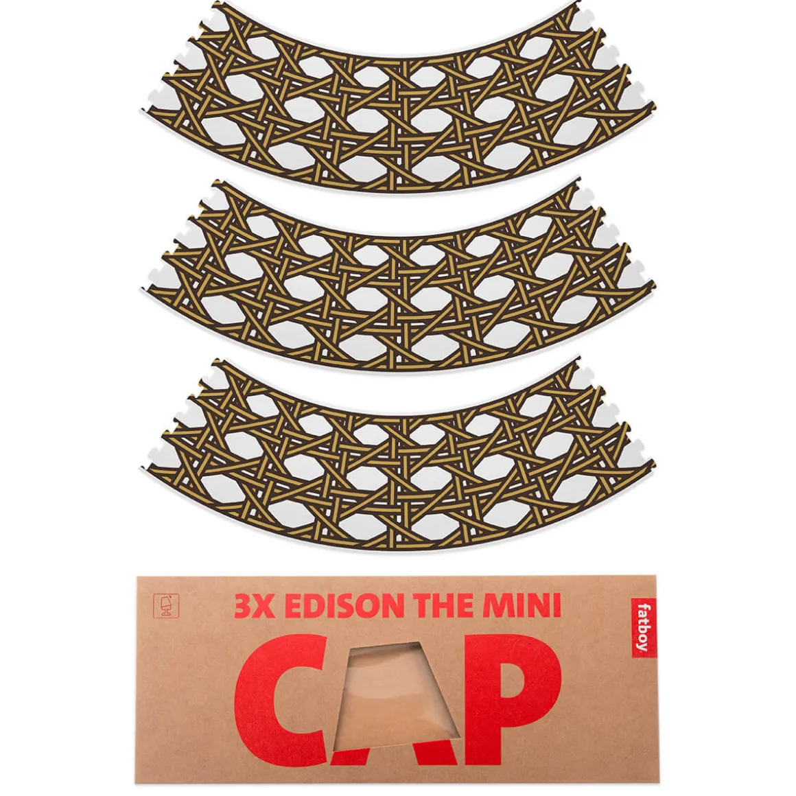 Fatboy Mini Cappie Mikado, 3er-Set, für Edison the Mini, Auslaufmodell