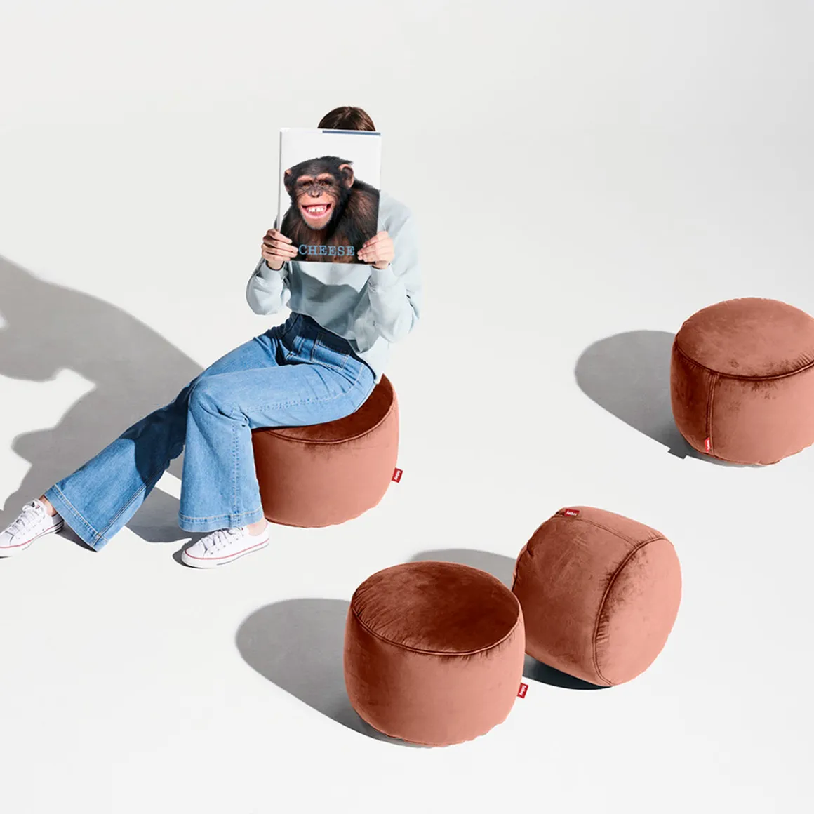 Fatboy Point Velvet Hocker