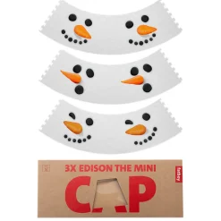 Fatboy X-mas Mini Cappie Snowmen, 3er-Set, für Edison the Mini