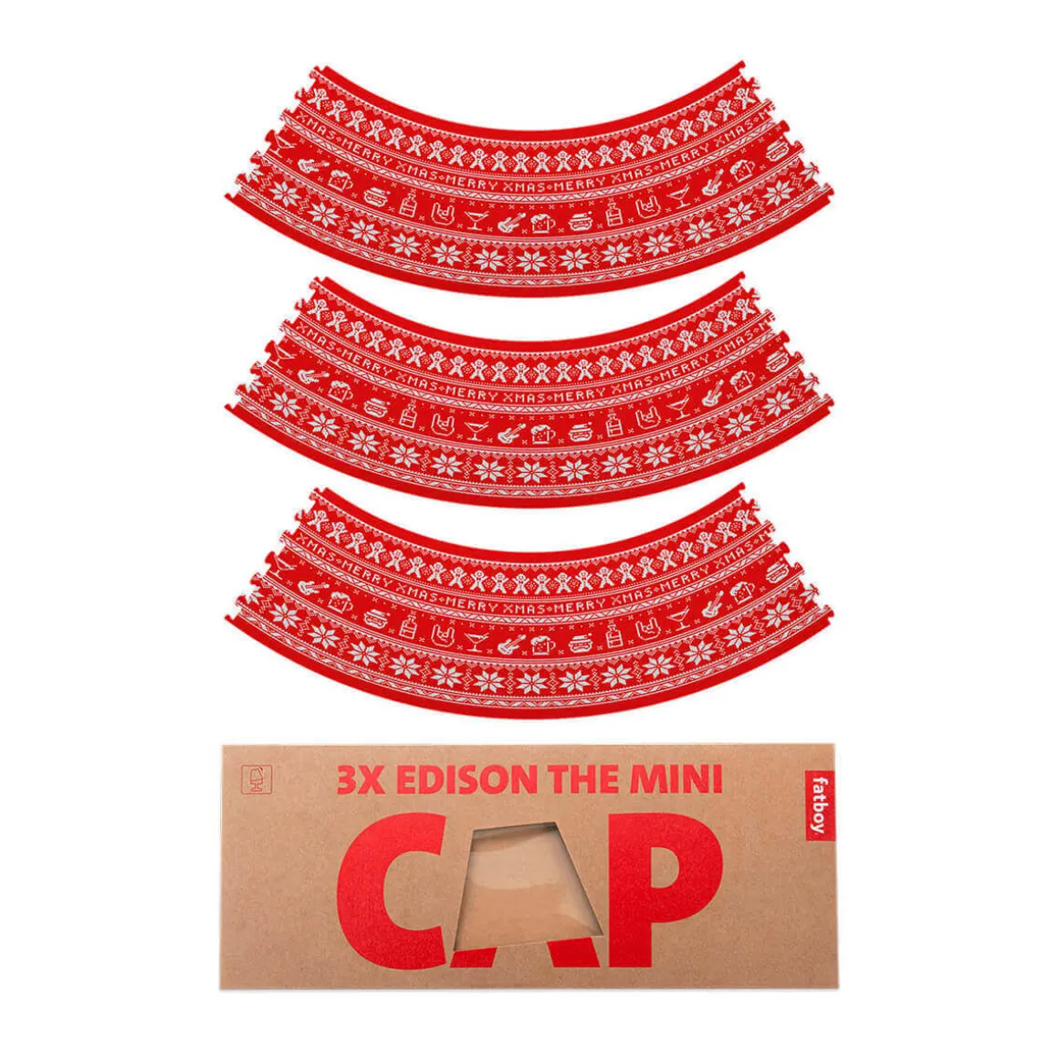Fatboy X-mas Mini Cappie Xmas Sweater, 3er-Set, für Edison the Mini