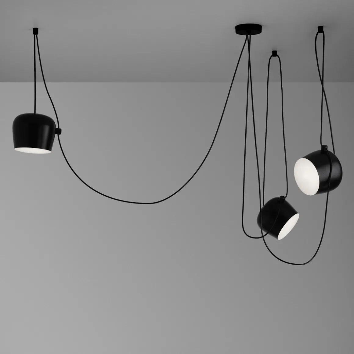 Flos Aim LED Pendelleuchte, 3-flg.