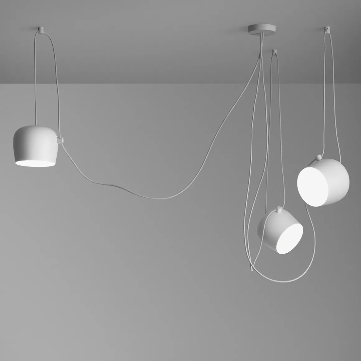 Flos Aim LED Pendelleuchte, 3-flg.