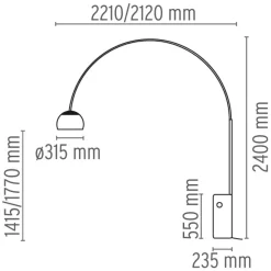 Flos Arco LED Bogenleuchte
