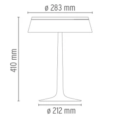 Flos Bon Jour Tischleuchte, Chrom, Auslaufmodell