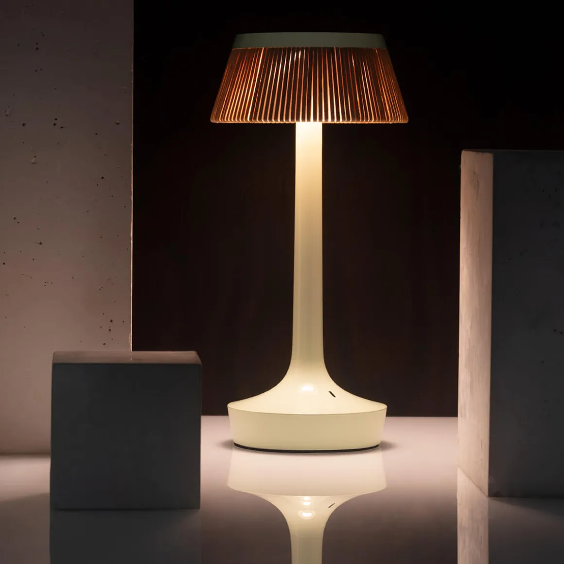 Flos Bon Jour Unplugged Krone, Rattan