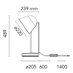 Flos Ceramique Down Tischleuchte