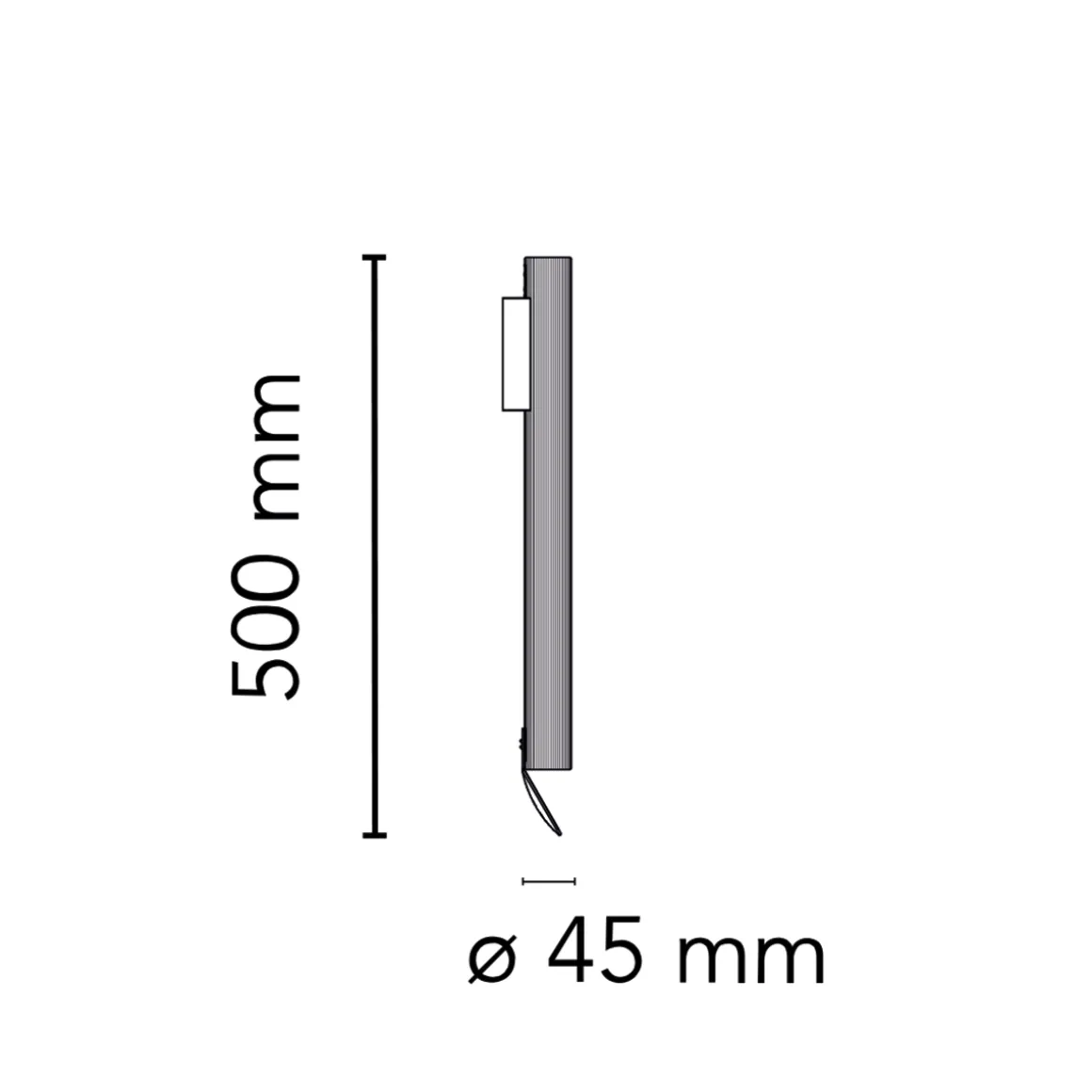 Flos Flauta H500 Riga LED Wandleuchte