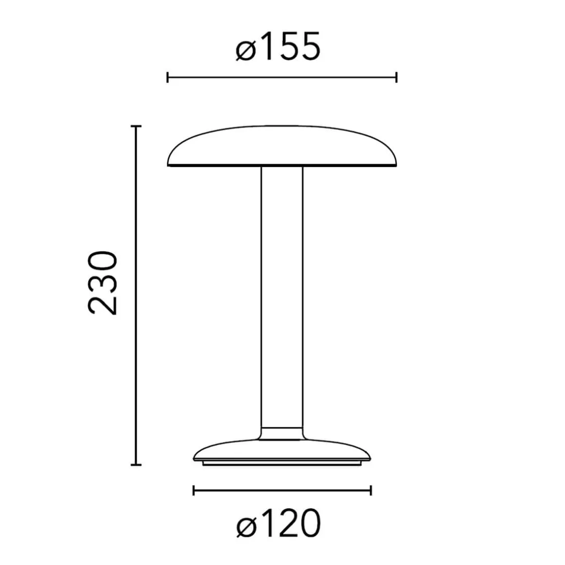 Flos Gustave Residential LED Akkuleuchte, 3000 K