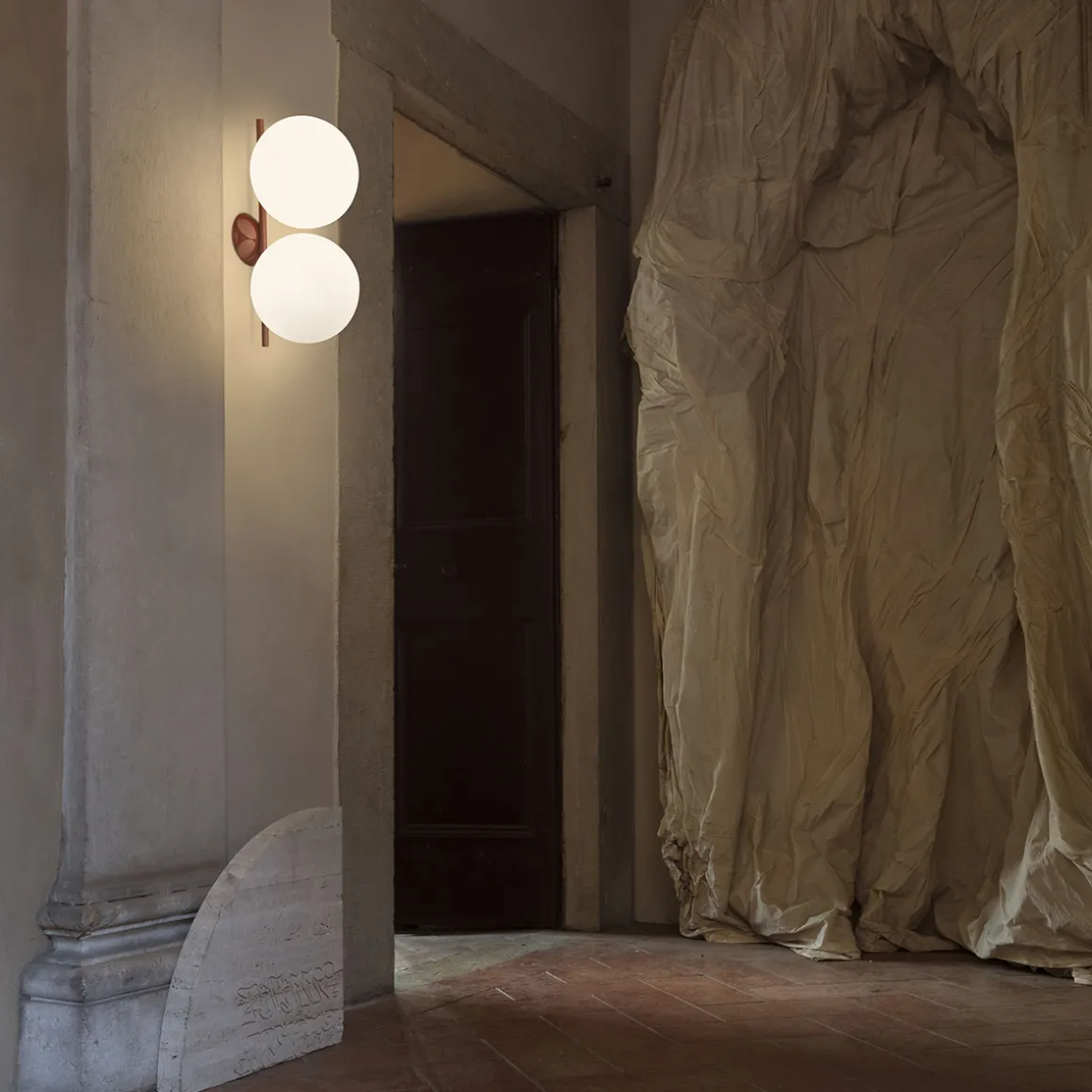 Flos IC C/W1 Double Wand- / Deckenleuchte, Auslaufmodell